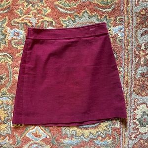 J Crew Factory Corduroy Mini Skirt
